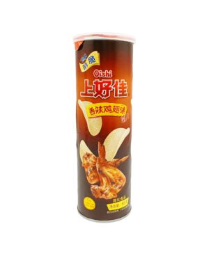 OISHI POTATO CHIPS (TIN) SPICE CHICKEN WING 85G