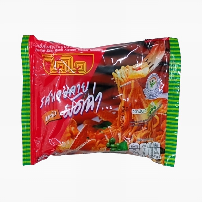 WAI WAI INSTANT NOODLE – PAD CHAR BABY CLAMS FLV 60G