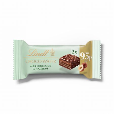 LINDT MILK CHOCO HAZELNUT WAFER 30G 95P