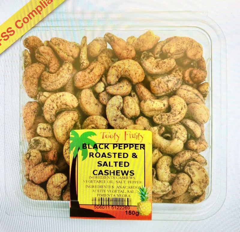 T/F BLACK PEPPER ROASTED & SALTED CASHEWS 140G