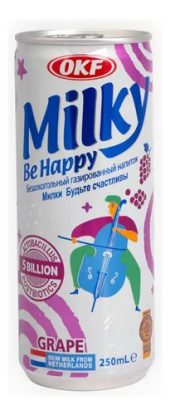 OKF MILKY BE HAPPY GRAPE  DRINK 250ML