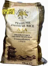 GOLDEN LILY JASMINE RICE 5KG £6.99