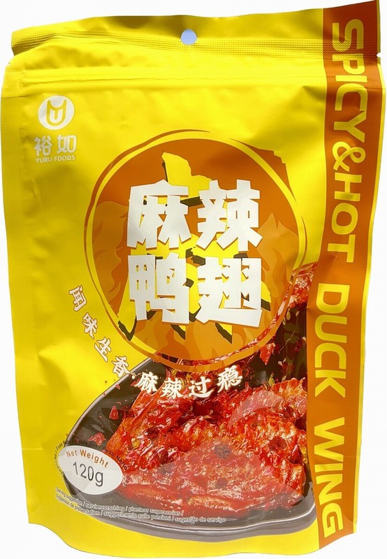 YURU FOODS DUCK WING – HOT & SPICY 120G