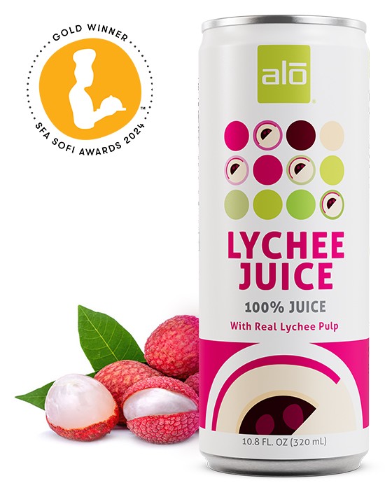 ALO – 100% LYCHEE JUICE WITH PULP 320ML