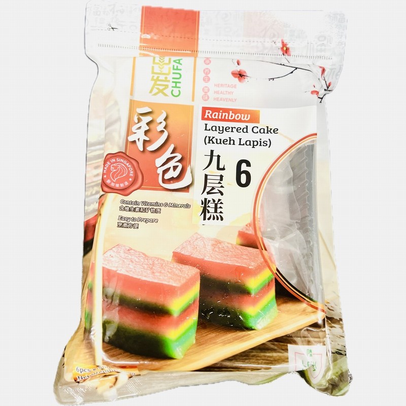 CHUFA LEK KIM KUEH LAPIS (LAYERED CAKE)  RETAIL PACK 6X50G