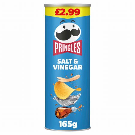 PRINGLES SALT VINEGAR 165G £2.99