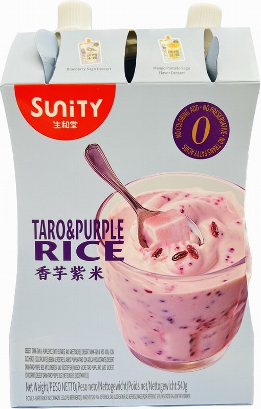 SUNITY DESSERT DRINK – TARO & PURPLE RICE 540G