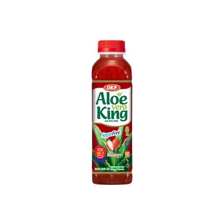 OKF ALOE VERA KING SUGAR FREE STRAWBERRY 500ML