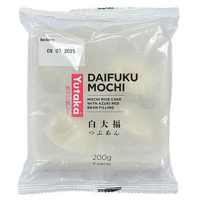 YUTAKA DAIFUKU MOCHI ( ADZUKI RED BEAN FILLING) 200G