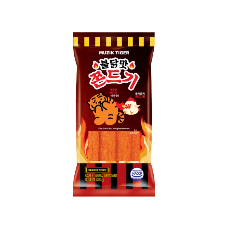 HYOSUNG (MUZIK TIGER) CHEWING SNACK – SPICY FLAVOUR 128G