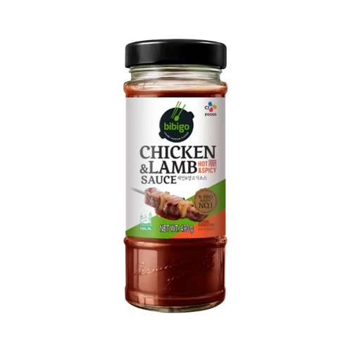 CJ BIBIGO CHICKEN AND LAMB HOT & SPICY SAUCE 490G