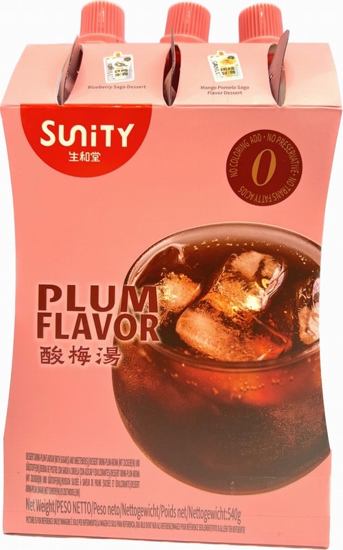 SUNITY DESSERT DRINK – PLUM FLAVOUR (3PCS) 540G