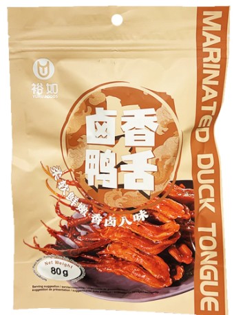 YURU FOODS DUCK TONGUE – MARINATED 80G