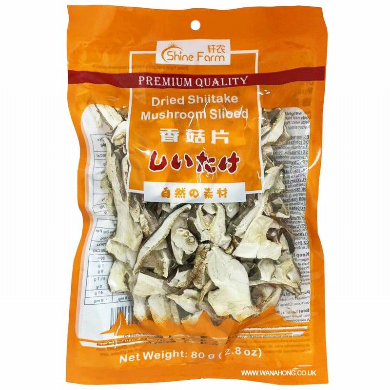 SHINE FARM DRIED MUSHROOM SLICED 80G