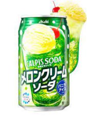 ASAHI MELON CREAM SODA CAN 350ML