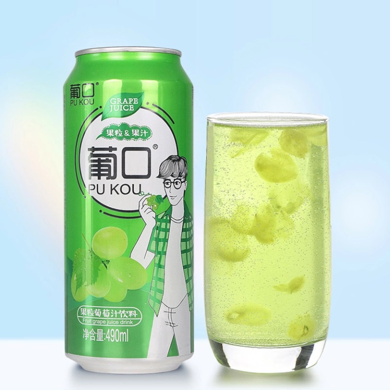 PU KOU GRAPE JUICE 490ML