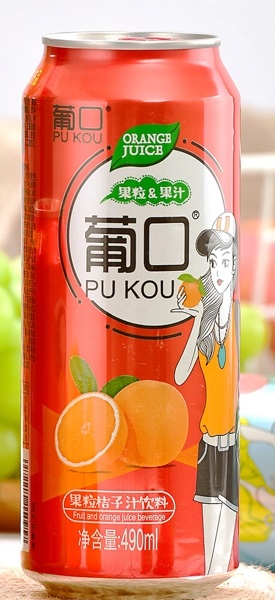 PO KOU ORANGE JUICE 490ML