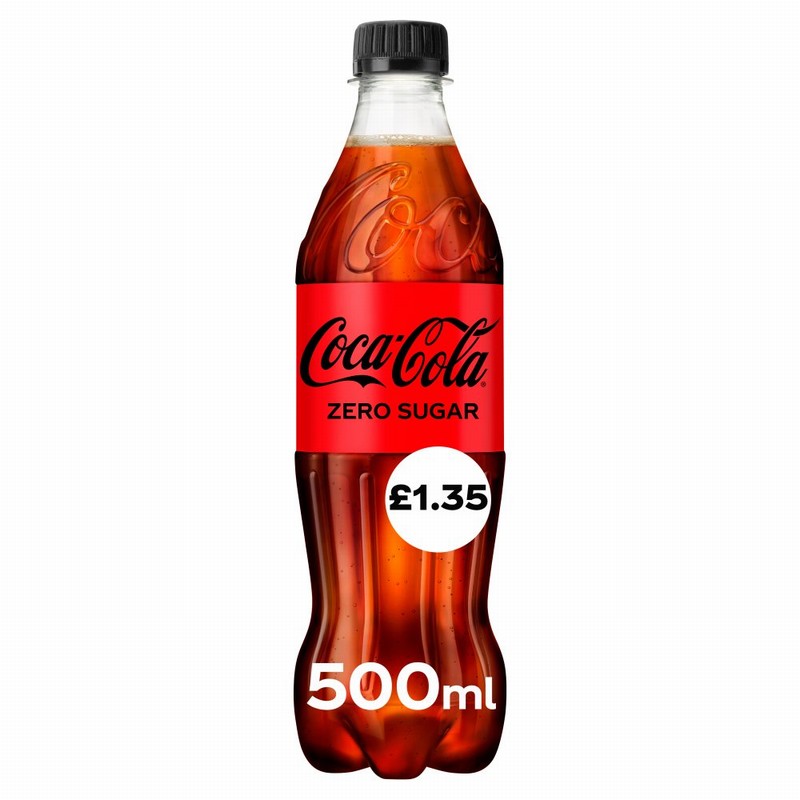 COCO COLA ZERO SUGAR 500ML £1.35