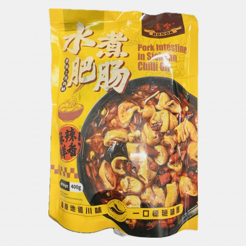 HONOR PORK INTESTINE IN SICHUAN CHILLI OIL 400G