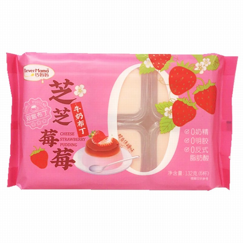 CLEVER – MAMA CHEESE STRAWBERRY FLAVOUR PUDDING 22GX6