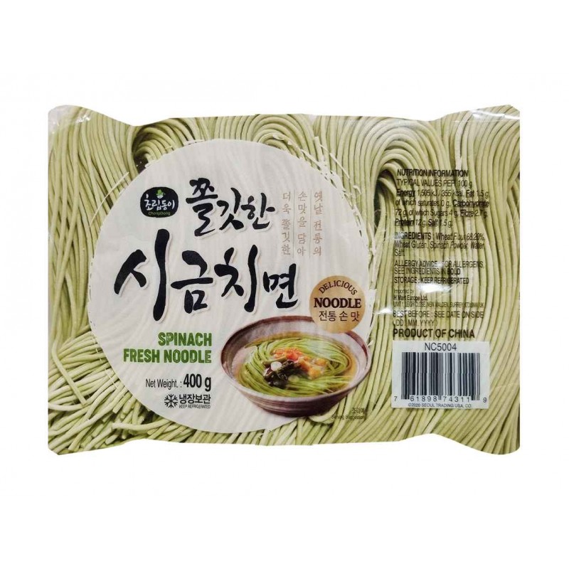 CHORIPDONG FRESH SPINACH NOODLE 400G