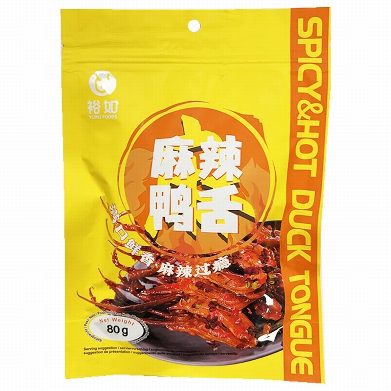YURU FOODS DUCK TONGUE – HOT & SPICY 80G