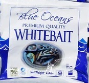 BLUE OCEANS IQF WHOLE WHITEBAIT 454G