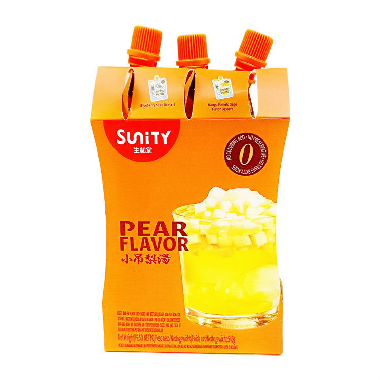 SUNITY DESSERT DRINK – PEAR FLAVOUR(3PCS) 540G