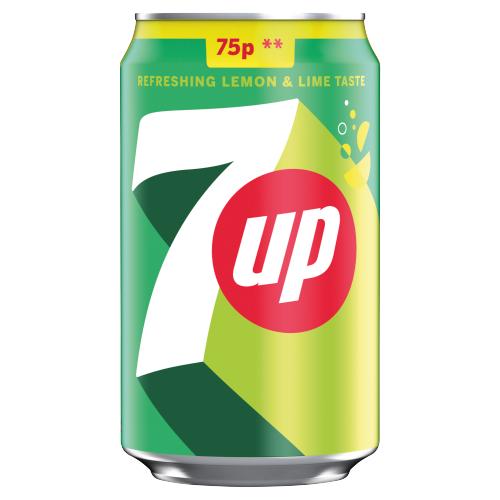 7 UP REG £0.75 330ML