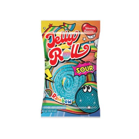 GSR WEENY BEENY JELLY ROLL SOUR (RAINBOW) 40G