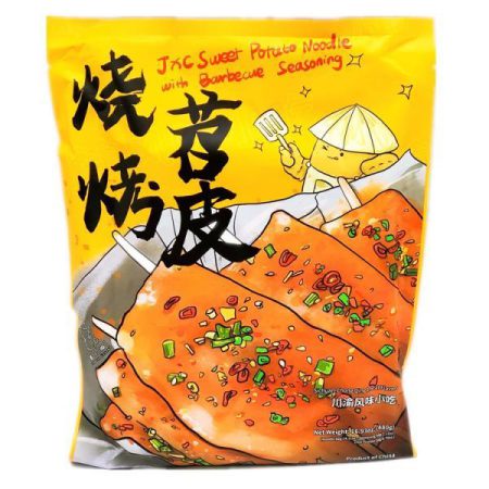 JXC SWEET POTATO NOODLE W/BBQ SEASONING 480G