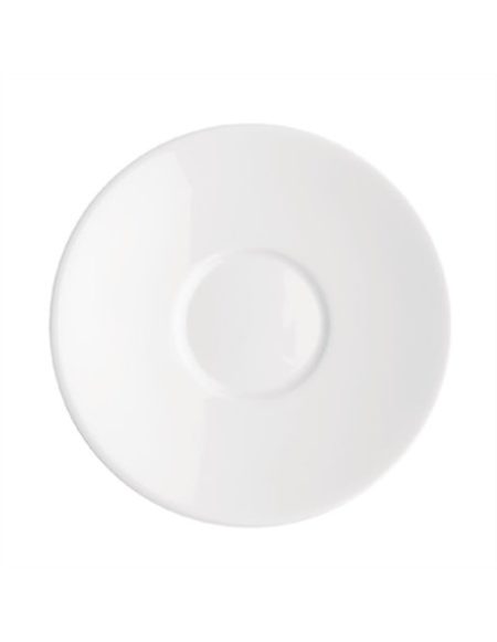 CD WHITE SAUCER 3.8"