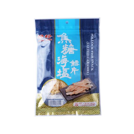 JANE JANE  POLLOCK FISH SNACK(ARTIFICIAL SALTED CARAMEL FLV)50G