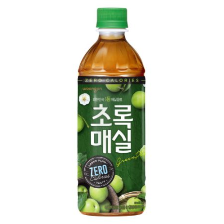 WOONGJIN GREEN PLUM ZERO CALORIES  PET 500ML