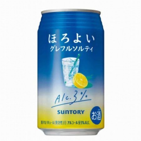 SUNTORY HOROYOI (CHU - HI) SALTED GRAPEFRUIT 3%ALC 350ML
