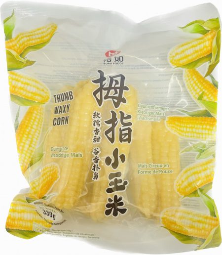 YURU FOODS THUMB WAXY CORN 330G