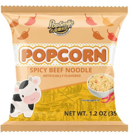 POP-SMILE POPCORN - SPICY BEEF NOODLES 35G