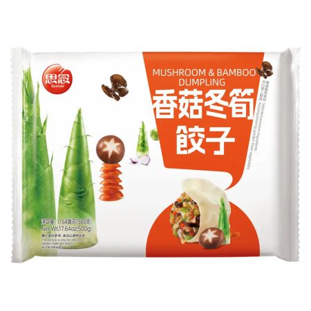 SYNEAR VEG DUMPLNG MUSHROOM BAMBOO 500G