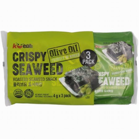 K - EATS CRISPY SEAWEED SNACK ( OLIVE OIL ) 3X4G
