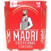 MADRI EXCEPCIONAL LAGER BEER 4X440ML 4.6% £6.50