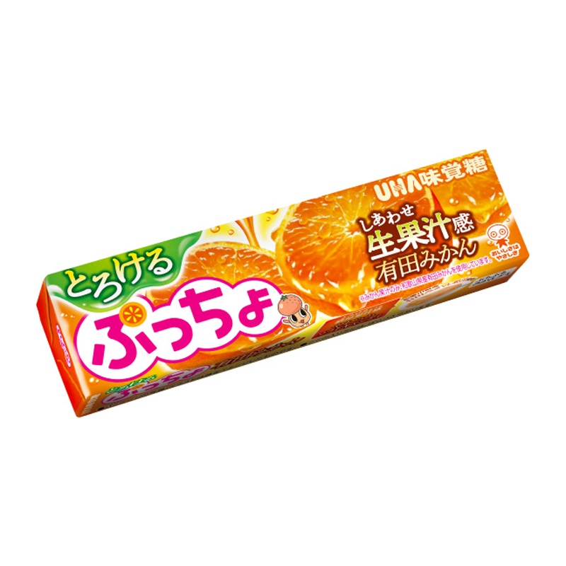 UHA MIKAKUTO PUCCHO STICK JUICY ARITA MANDARIN ORANGE 50G