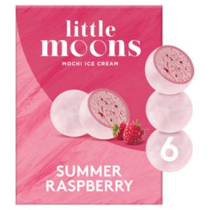 LITTLE MOONS RASPBERRY MOCHI ICE CREAM 6X32G
