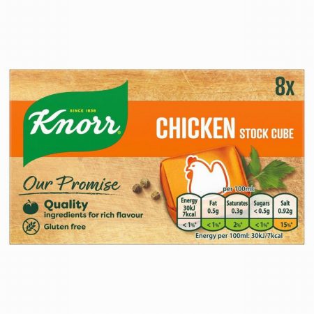 KNORR CHICKEN STOCK CUBES 8S