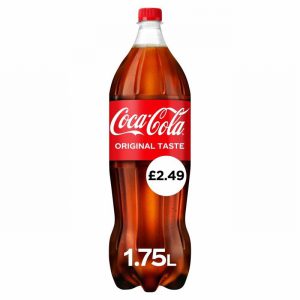 COCA COLA ORIGINAL 1.75L £2.69