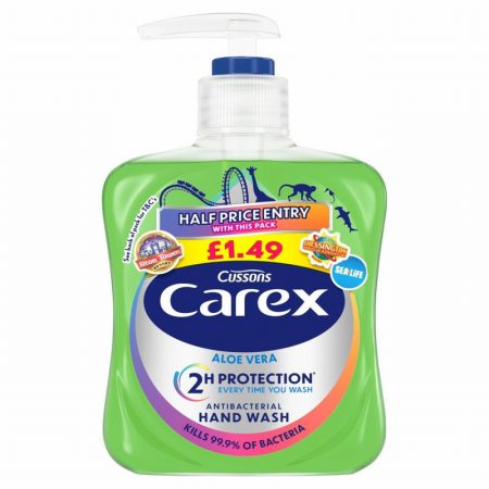 CAREX HAND WASH ALOE VERA £1.49 250ML
