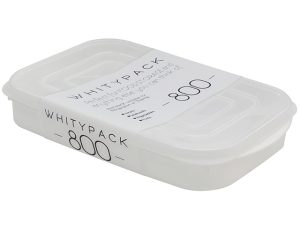 YK 800ML PLASTIC CONTAINER – WHITE (238X138X40MM)