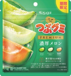 KASUGAI TSUBU GUMI PREMIUM RICH MELON 75G