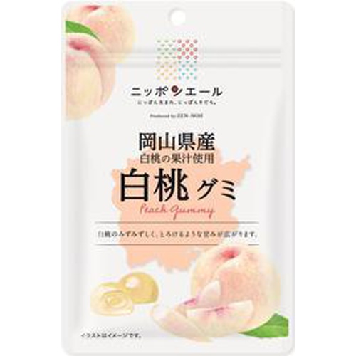 ZENNOH OKAYAMA WHITE PEACH GUMMY 40G