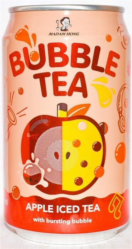 MADAM HONG APPLE ICED TEA WITH BURSTING BUBBLE 320ML