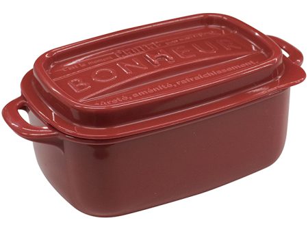 YK BONHEUR 440ML PLASTIC CONTAINER - RED (90X161X65MM)